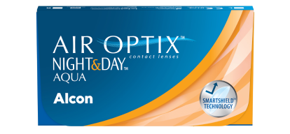 Box Shot: AIR OPTIX Night & Day AQUA contact lenses product box