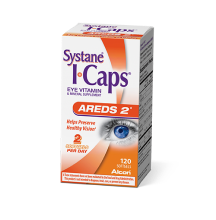 Systane Icaps Eye Vitamin AREDS 2 Formula softgels box