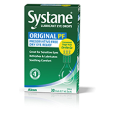 Systane Preservative-free Lubricant Eye Drops Original vial box