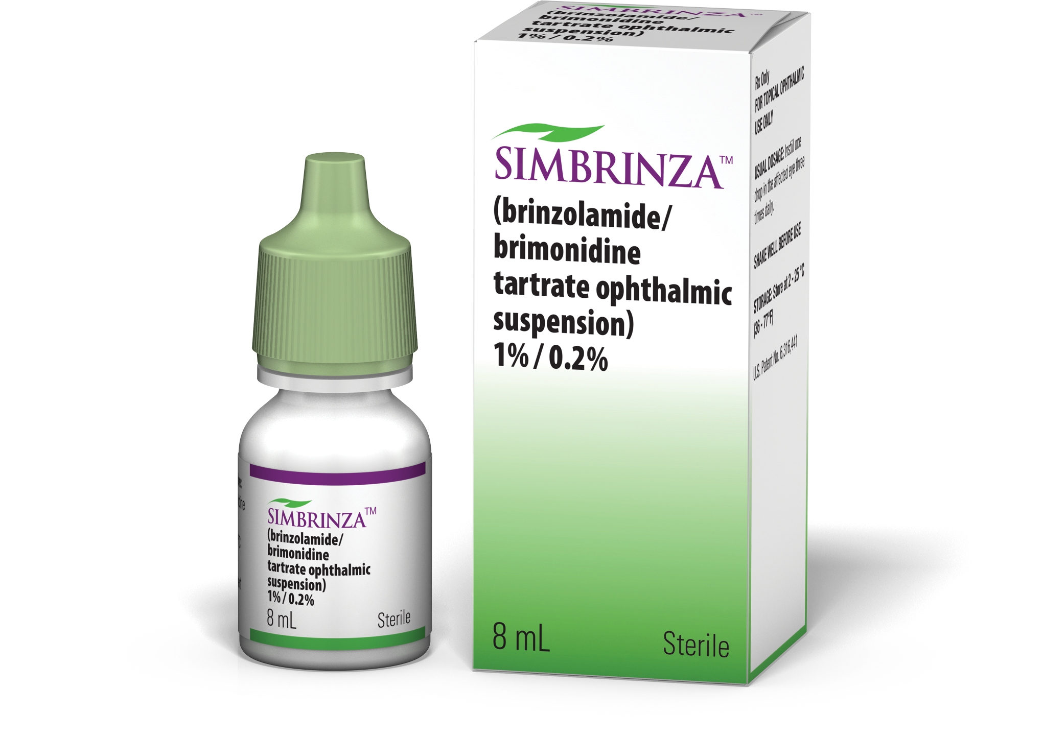 SIMBRINZA® drops and box product shot