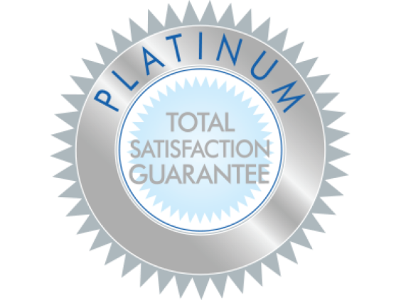 Alcon Platinum Total Satisfaction Guarantee Graphic