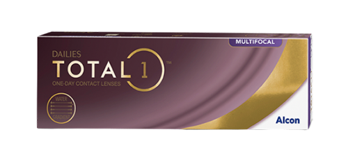 product box for Dailies Total1 Multifocal daily contact lenses by Alcon