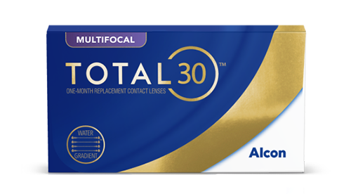product box for Total30 Multifocal monthly contact lenses by Alcon