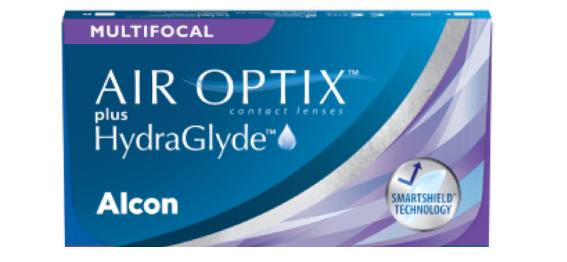 AIR OPTIX PLUS HYDRAGLYDE multifocal packshot