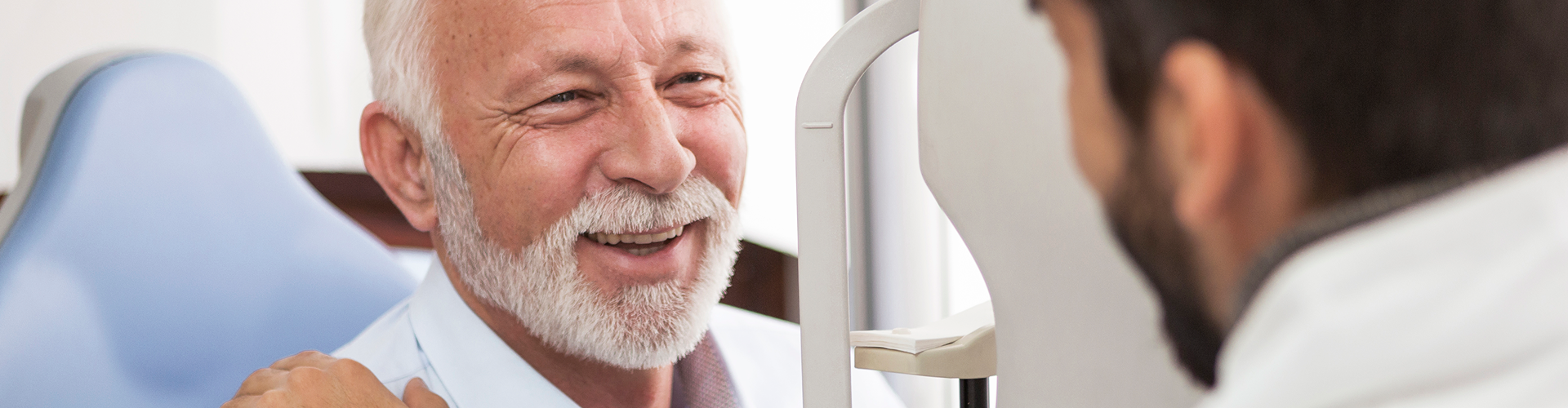 news banner man smiling