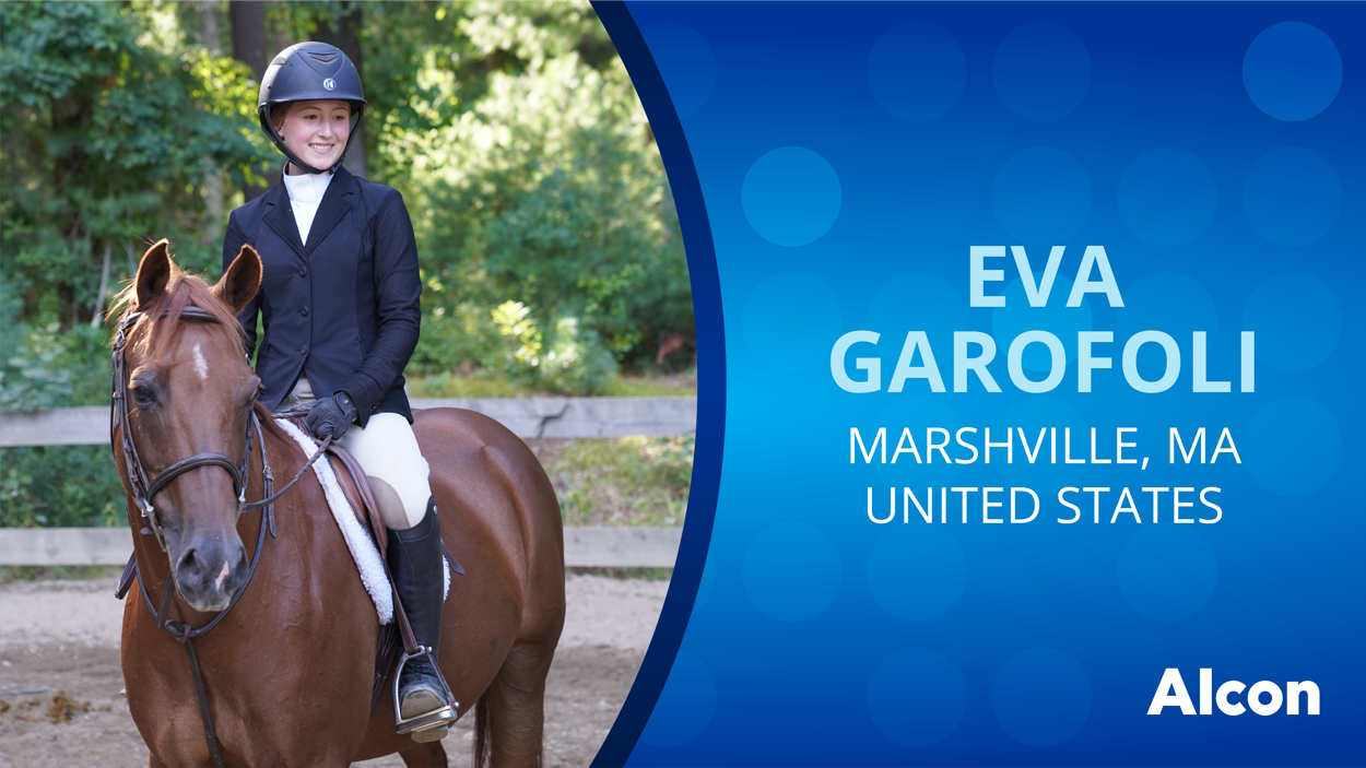 Eva Garofoli on her horse