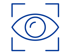 Eye icon surrounded by a focus frame